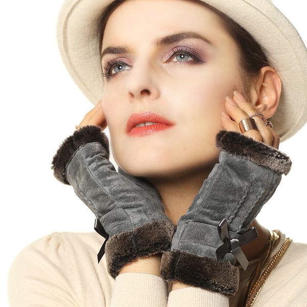 wholesale- women mittens plus short fleece lining 2017 fashion lady genuine pigskin suede leather wrist fingerless gloves l128nq, Blue;gray
wholesale- women mittens plus short fleece lining 2017 fashion lady genuine pigskin suede leather wrist fingerless gloves l128nq, Blue;gray