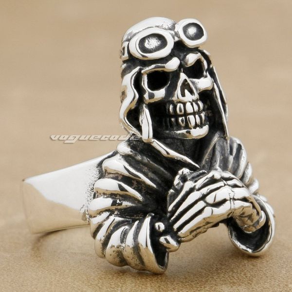 pilot skull helmet 925 sterling silver mens biker ring 8v011a us size 8~14 ing, Golden;silver
pilot skull helmet 925 sterling silver mens biker ring 8v011a us size 8~14 ing, Golden;silver