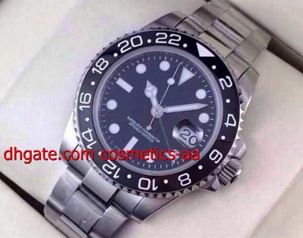 luxury wristwatch ii 116710 stainless steel bracelet black ceramic bezel mens wrist watches automatic men's sports watch, Slivery;brown
luxury wristwatch ii 116710 stainless steel bracelet black ceramic bezel mens wrist watches automatic men's sports watch, Slivery;brown