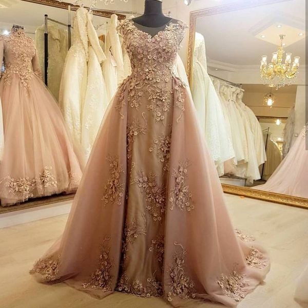 graceful 3d appliqued overskirt evening dresses sheer jewel neck a line beaded prom gowns sweep train tulle formal dress, Black;red
graceful 3d appliqued overskirt evening dresses sheer jewel neck a line beaded prom gowns sweep train tulle formal dress, Black;red