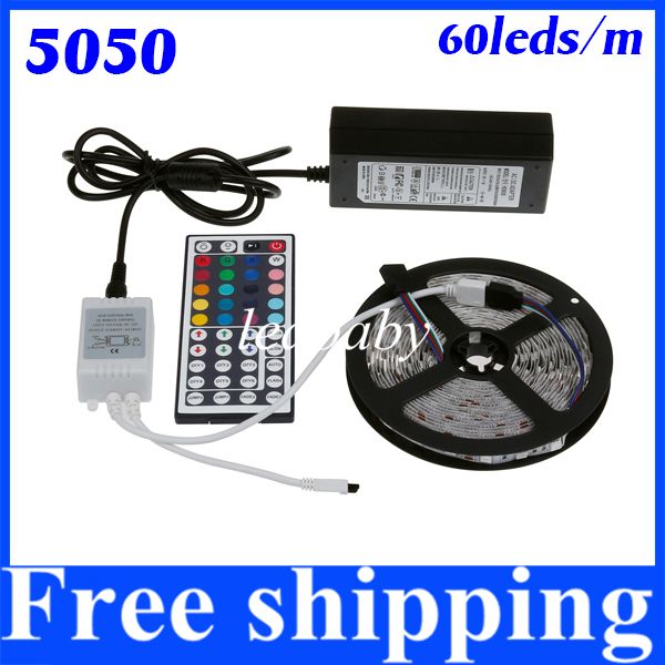 5 м 300 светодиодов гибкие 5050 rgb светодиодные полосы света 5050 non водонепроницаемый 44keys дистанционного + 6a питания для украшения до
5 м 300 светодиодов гибкие 5050 rgb светодиодные полосы света 5050 non водонепроницаемый 44keys дистанционного + 6a питания для украшения до