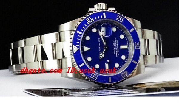 luxury wristwatch sapphire blue dial ceramic bezel - 116619 automatic movement sport mens watch men's wrist watches, Slivery;brown 
luxury wristwatch sapphire blue dial ceramic bezel - 116619 automatic movement sport mens watch men's wrist watches, Slivery;brown