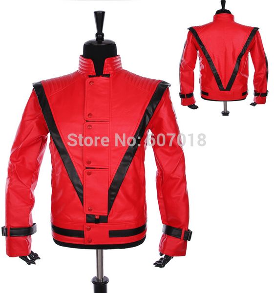 fall-rare classic mj michael jackson costume thriller red jacket for fans imitator gift, Black;brown
fall-rare classic mj michael jackson costume thriller red jacket for fans imitator gift, Black;brown