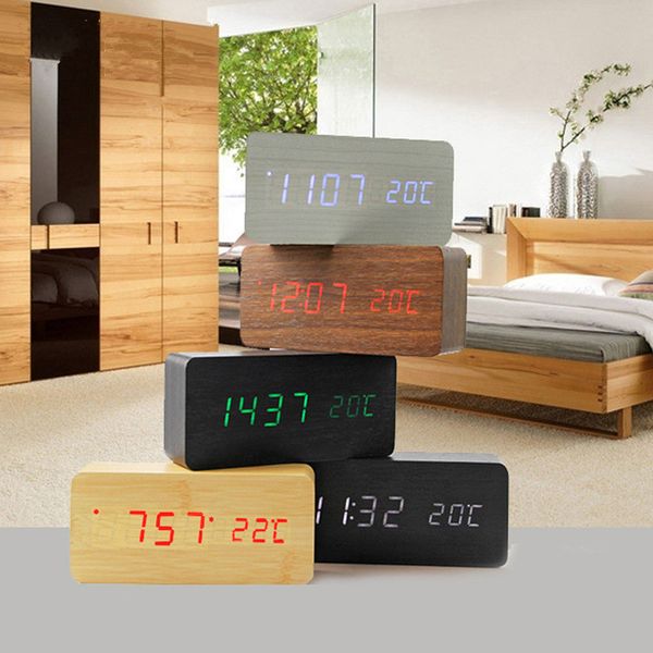 Upgrade fashion LED Alarm Clock despertador Temperature Sounds Control LED night lights display electronic desktop Digital table clocks
Upgrade fashion LED Alarm Clock despertador Temperature Sounds Control LED night lights display electronic desktop Digital table clocks