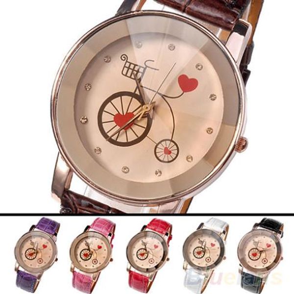 wholesale-women's girl's champagne dial bike lover heart analog quartz leather strap wrist dress watch wristwatches women 0423, Slivery;brown
wholesale-women's girl's champagne dial bike lover heart analog quartz leather strap wrist dress watch wristwatches women 0423, Slivery;brown