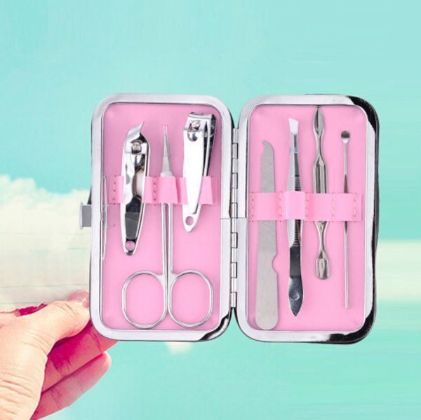 new arrival 7 pcs/set stainless steel nail art manicure set nail care tools with mini finger nail cutter clipper file scissor tweezers
new arrival 7 pcs/set stainless steel nail art manicure set nail care tools with mini finger nail cutter clipper file scissor tweezers