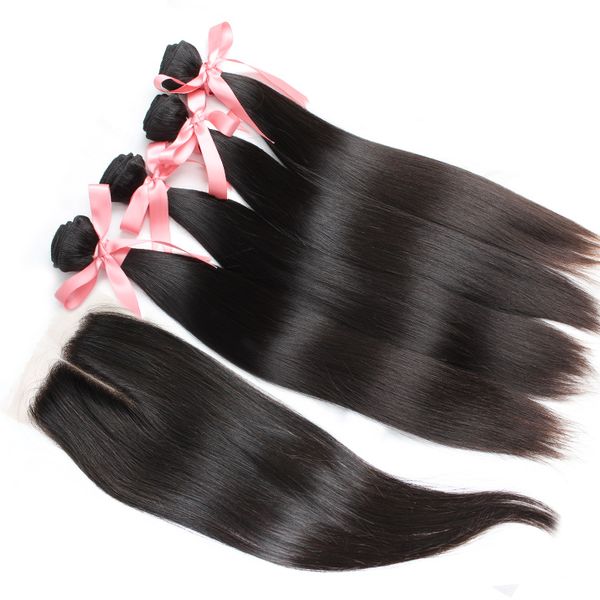 greatremy human hair bundles with lace closure straight 100 human hairweft weave virgin hairclosure 4x4 middle part, Black
greatremy human hair bundles with lace closure straight 100 human hairweft weave virgin hairclosure 4x4 middle part, Black