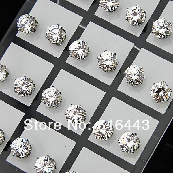fashion 72pcs 7mm clear austria cubic zirconia stainless steel stud earrings for womens mens wholesale jewelry lots a-644, Golden;silver
fashion 72pcs 7mm clear austria cubic zirconia stainless steel stud earrings for womens mens wholesale jewelry lots a-644, Golden;silver