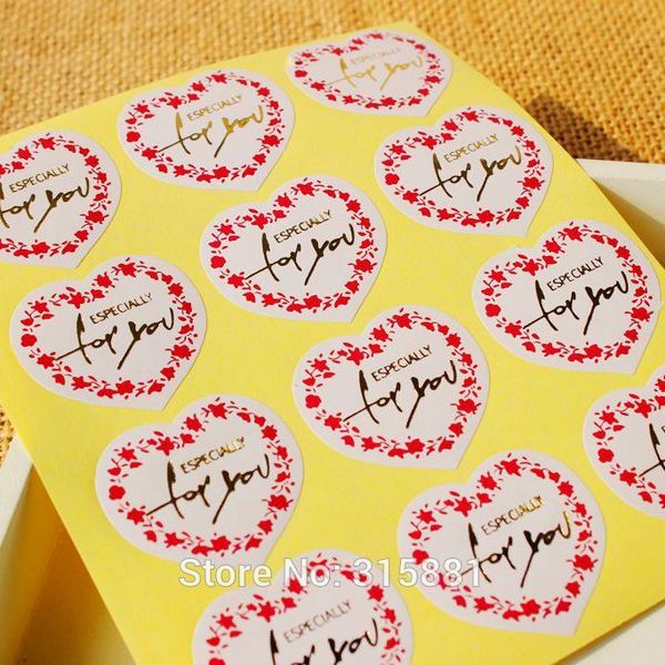 heart shaped with gold especially for you sealing sticker , adhesive sticker 240pcs/lot 
heart shaped with gold especially for you sealing sticker , adhesive sticker 240pcs/lot