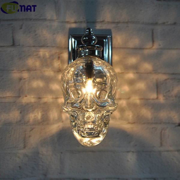 FUMAT Retro Industrial Loft Wall Lamps Glass Skull Bottle Light Fixture Creative Bar Wall Sconce Modern Wall Light Lamp Chrome
FUMAT Retro Industrial Loft Wall Lamps Glass Skull Bottle Light Fixture Creative Bar Wall Sconce Modern Wall Light Lamp Chrome