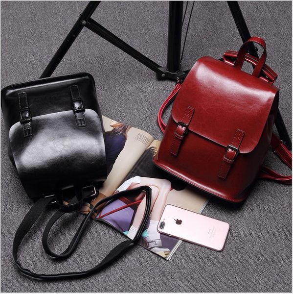 2016 real clock violin leather handbag shoulder bag retro oil wax korean multi-function backpack ms. 2017 new all-match cross-border travel
2016 real clock violin leather handbag shoulder bag retro oil wax korean multi-function backpack ms. 2017 new all-match cross-border travel