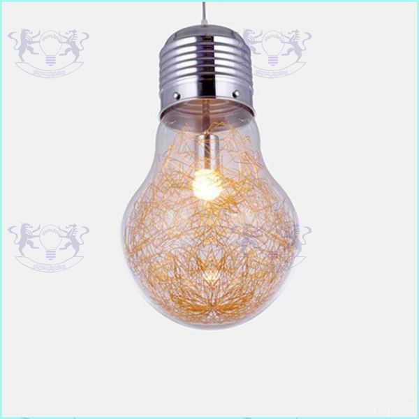 Big Bulb Light Simple Pendent Lights Bulb Pendant Light Dia 15/25/30cm Pendent Lamp Gold/silver/milk White Color E27 Bulb Indoor Lighting