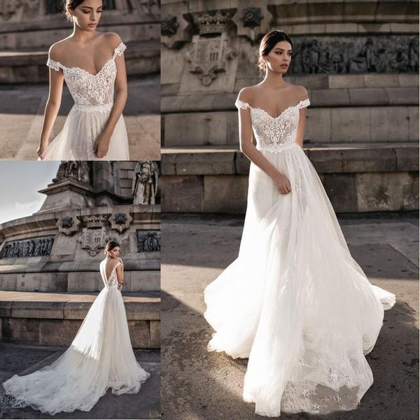 off the shoulder bohemian wedding dresses vintage lace a line bridal dresses open back custom made, White
off the shoulder bohemian wedding dresses vintage lace a line bridal dresses open back custom made, White