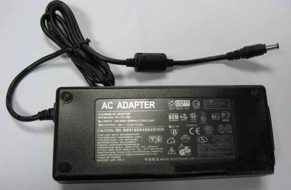 ac power adapter dc 12v 12.5a 150w output 5.5mm x 2.5mm plug for pico box dc-atx psu htpc mini pc
ac power adapter dc 12v 12.5a 150w output 5.5mm x 2.5mm plug for pico box dc-atx psu htpc mini pc