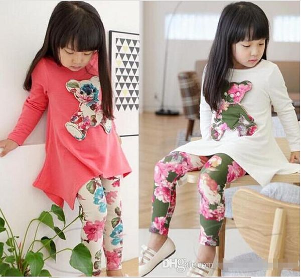 girls suit leggings children irregular tshirt dress with 3d bear floral leggings two pieces suits set kids outfits girls clothes activewear, White
girls suit leggings children irregular tshirt dress with 3d bear floral leggings two pieces suits set kids outfits girls clothes activewear, White