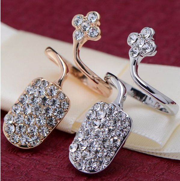 fashion flower nail armor full rhinestone silver/gold tone nail protection finger nail armor ring
fashion flower nail armor full rhinestone silver/gold tone nail protection finger nail armor ring