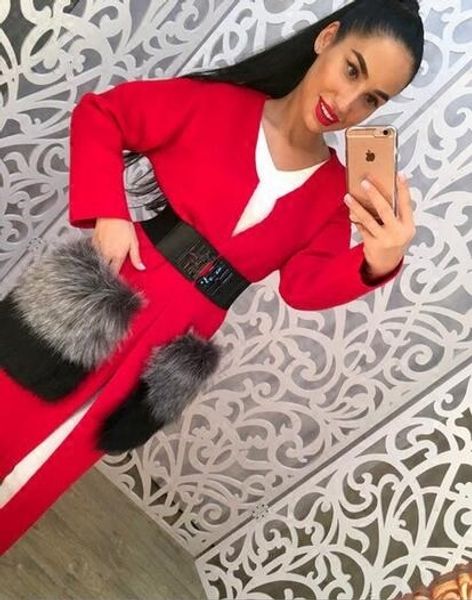 wholesale- 2016 autumn winter women brand clothing faux fox fur pockets slit long sweaters lady fashion noble knitted cardigans trench coat, White;black
wholesale- 2016 autumn winter women brand clothing faux fox fur pockets slit long sweaters lady fashion noble knitted cardigans trench coat, White;black