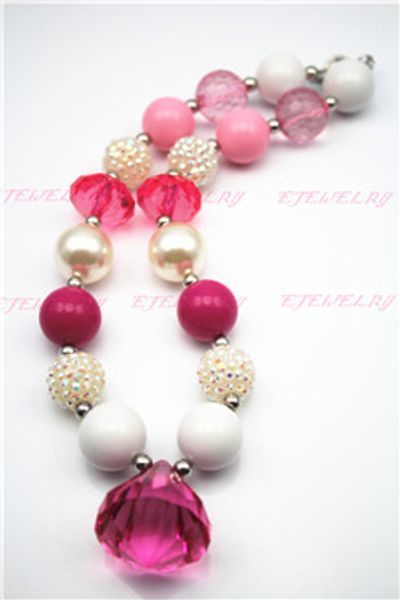 new wholesale pink water drop chunky bubble gum little girl's necklace acrylic&beads cb020
new wholesale pink water drop chunky bubble gum little girl's necklace acrylic&beads cb020