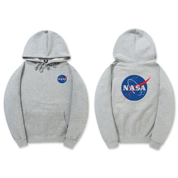 NASA Hoodie Autumn Winter Men Women Hoodies Streetwear Hip Hop High Quality Warm Fleeced Long Sleeve Hoody Sweatshirts