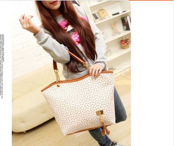 2015 European fashion large capacity woman handbag PU Shoulder Bag