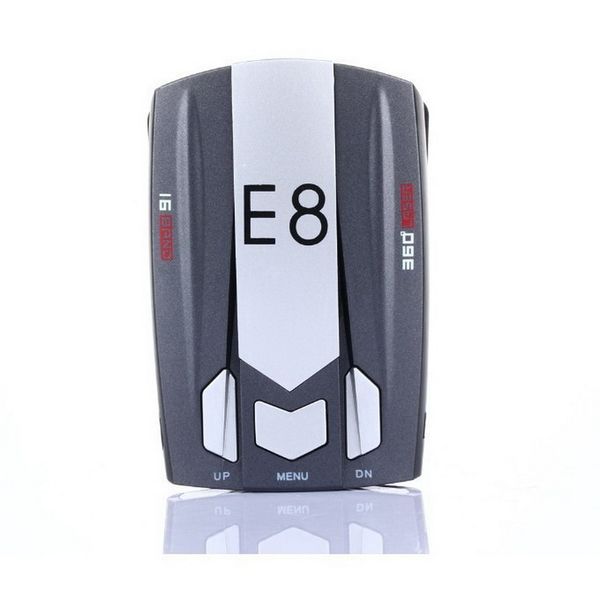 

Car Radar Detector E8 16 Band 360 Degree 1.5" LED with Laser Russian / English Voice Warning Vehicle Speed Control Detector E dog