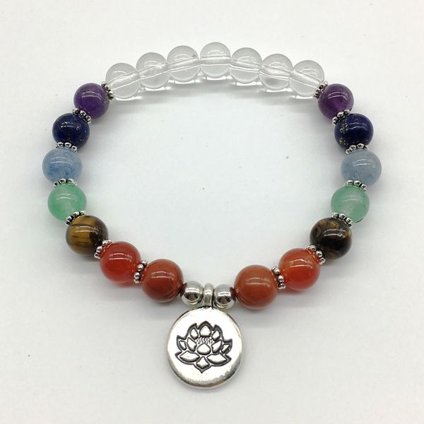 sn1183 2018 women`s yoga bracelet 7 chakra balance lotus bracelet girl`s wedding bracelet, Black
sn1183 2018 women`s yoga bracelet 7 chakra balance lotus bracelet girl`s wedding bracelet, Black