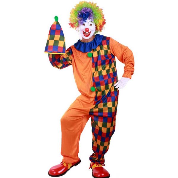 Color Grid Halloween Clown Cosplay Costumes Adult Performance Masquerade Party Wear Coverall Hat Props Set Dancing Club Clothing SD621
Color Grid Halloween Clown Cosplay Costumes Adult Performance Masquerade Party Wear Coverall Hat Props Set Dancing Club Clothing SD621