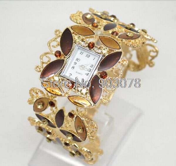 tomono golden metal watch charming jewelry diamond women watch xmas gift watch, Slivery;brown
tomono golden metal watch charming jewelry diamond women watch xmas gift watch, Slivery;brown