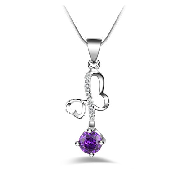 fashion 925 silver heart-shaped purple diamond jewelry 925 silver necklace valentine's day holiday gifts 1691
fashion 925 silver heart-shaped purple diamond jewelry 925 silver necklace valentine's day holiday gifts 1691