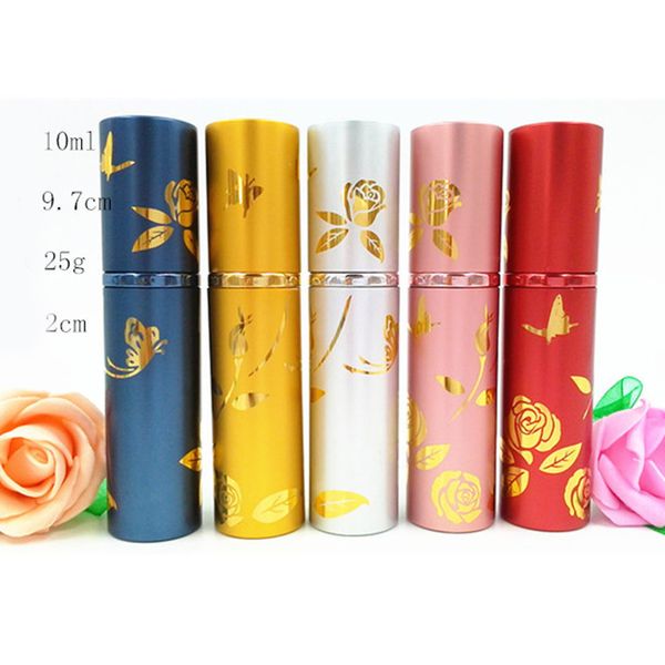 10ml empty spray perfume bottle rose butterfly print pretty color metal scented oil bottle atomizers valentines gift dc729
10ml empty spray perfume bottle rose butterfly print pretty color metal scented oil bottle atomizers valentines gift dc729