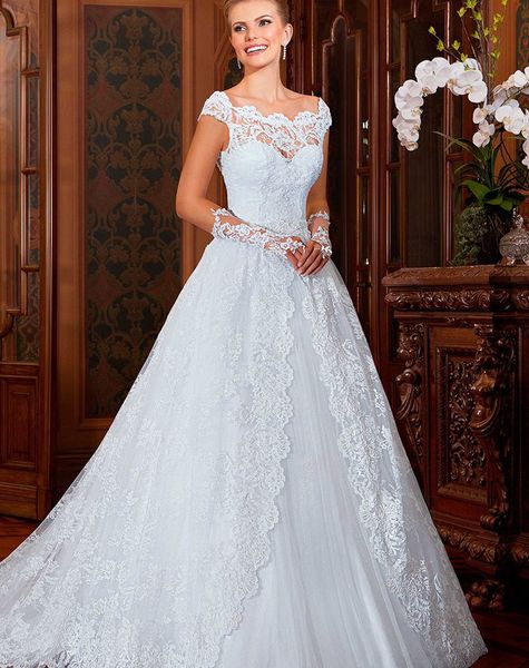 custom off shoulder lace wedding dresses 2020 with appliques court train tulle a line wedding bridal gowns, White
custom off shoulder lace wedding dresses 2020 with appliques court train tulle a line wedding bridal gowns, White