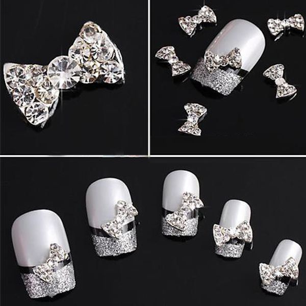 wholesale-10pcs wholesale 3d clear alloy rhinestone bow tie nail art slices diy decorations ing, Silver;gold
wholesale-10pcs wholesale 3d clear alloy rhinestone bow tie nail art slices diy decorations ing, Silver;gold