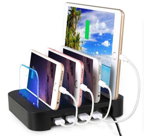 

4usb smart and quick charging station detachable universal multi-port usb charging station, 24w 4-port usb charging dock