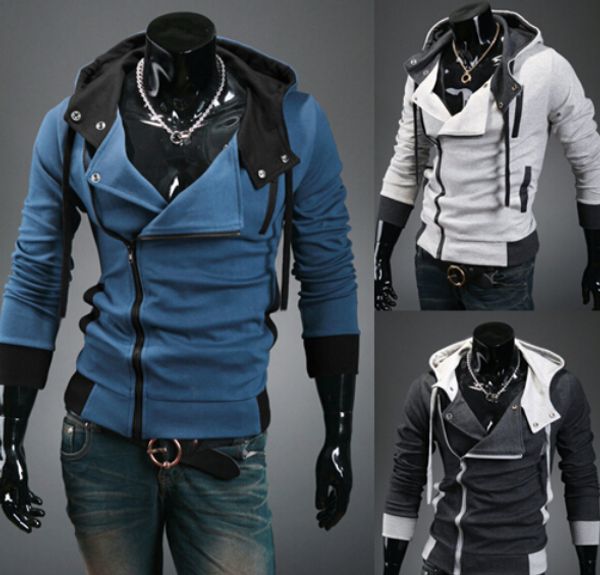 2016 new men's coat slim personalized hat design hoodies & sweatshirts jacket sweater assassins creed size m-6xl plus size, Black;brown
2016 new men's coat slim personalized hat design hoodies & sweatshirts jacket sweater assassins creed size m-6xl plus size, Black;brown