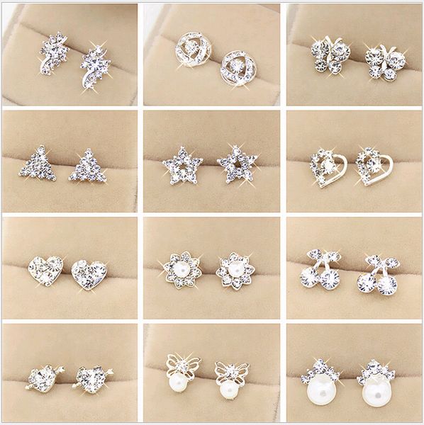 set rhinestone studs new lady style earrings beautiful shapes heart flower multistyle multicolor rings eardrop mix order, Golden;silver
set rhinestone studs new lady style earrings beautiful shapes heart flower multistyle multicolor rings eardrop mix order, Golden;silver