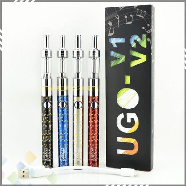 

Newest UGO-V1 Kit Electronic Cigarette UGO V1 650mah Variable Wattage Battery with Airflow Control m14 Atomizer DHL Free