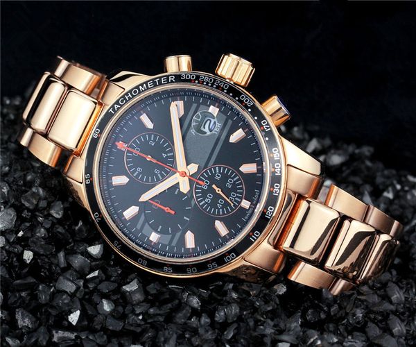 sport men watches gold steel band style men's quartz chronograph watch 505, Slivery;brown
sport men watches gold steel band style men's quartz chronograph watch 505, Slivery;brown