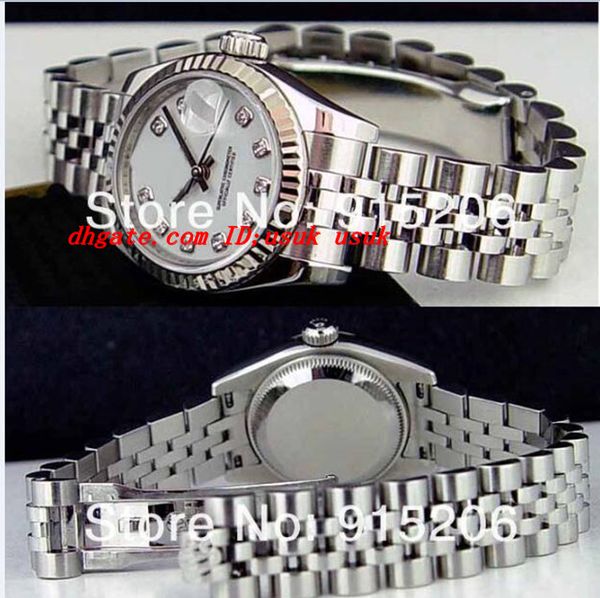 luxury watches ladies 18k white ss white diamond 179174 automatic women's sport wrist white mother of pearl have, Slivery;brown
luxury watches ladies 18k white ss white diamond 179174 automatic women's sport wrist white mother of pearl have, Slivery;brown