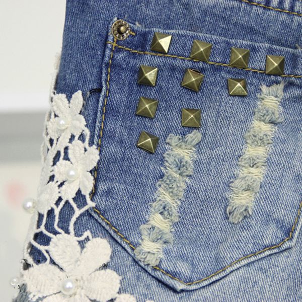 wholesale-summer style lace floral beading women shorts wash jeans denim shorts size s-2xl rivet decorated lady short pants trousers sy950, White;black
wholesale-summer style lace floral beading women shorts wash jeans denim shorts size s-2xl rivet decorated lady short pants trousers sy950, White;black