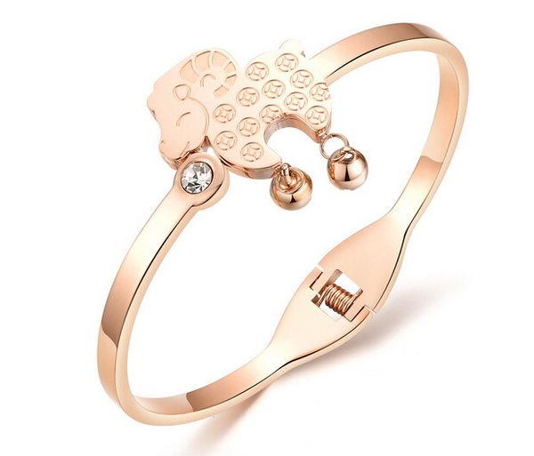 titanium steel rose gold plating the lamb bracelet the bell transshipment gh746 ms bracelet, Black
titanium steel rose gold plating the lamb bracelet the bell transshipment gh746 ms bracelet, Black