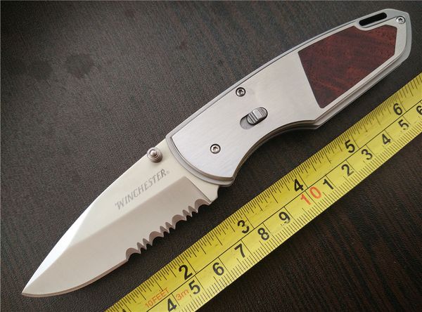 OEM WINCHESTER DMF Folder 5Cr13Mov steel Satin Serrated Wedge EDC pocket Folding blade knife knives new in original box
OEM WINCHESTER DMF Folder 5Cr13Mov steel Satin Serrated Wedge EDC pocket Folding blade knife knives new in original box
