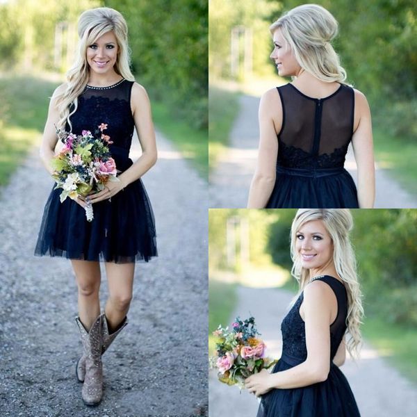 2018 new country short bridesmaid dresses navy blue jewel neck lace appliques beaded plus size maid of honor bridal wedding party gowns, White;pink
2018 new country short bridesmaid dresses navy blue jewel neck lace appliques beaded plus size maid of honor bridal wedding party gowns, White;pink