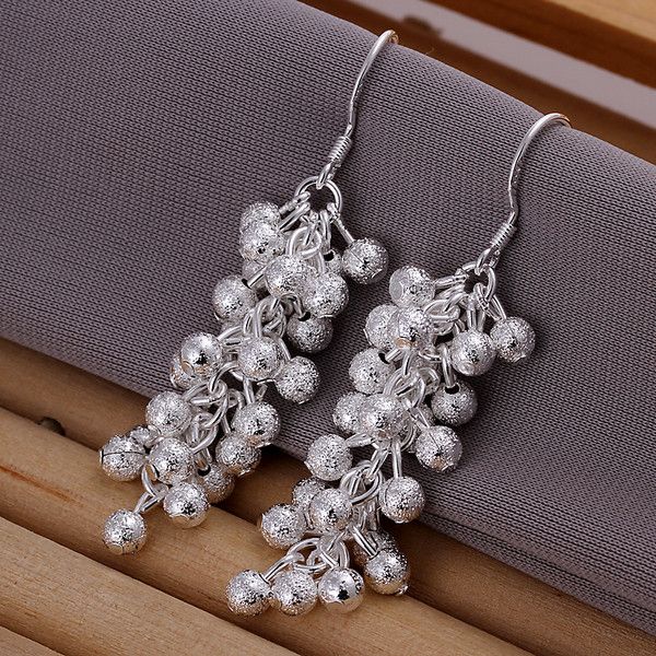 brand new sterling silver plated frosted grape bead earrings dfmse007,women's 925 silver dangle chandelier earrings 10 pairs a lot, Golden
brand new sterling silver plated frosted grape bead earrings dfmse007,women's 925 silver dangle chandelier earrings 10 pairs a lot, Golden