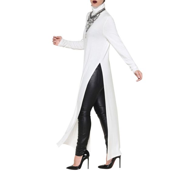 wholesale-2016 new winter high side split women dress long sleeve maxi dresses long shirt dress party turtleneck tee dresses vestidos, Black;gray
wholesale-2016 new winter high side split women dress long sleeve maxi dresses long shirt dress party turtleneck tee dresses vestidos, Black;gray