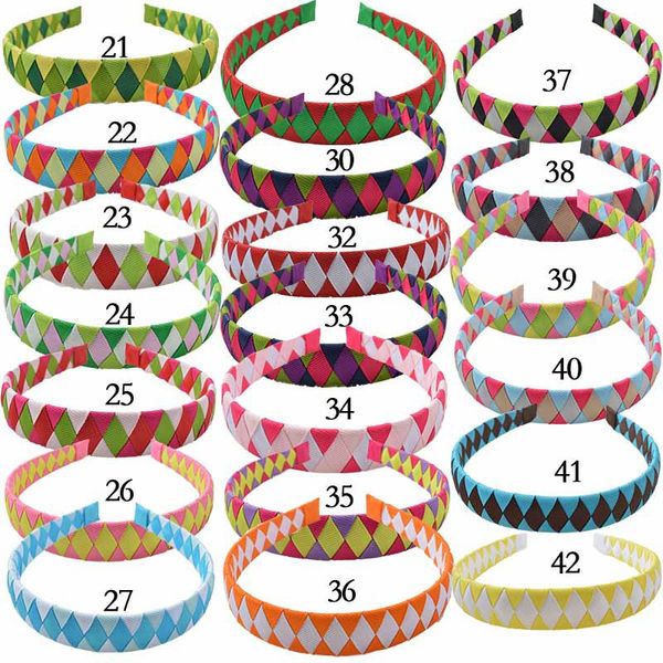 10 pcs headwear diamond check plaid hair hoop lady girl ribbon winding hair bands hair accessories basic head band width: 1 inch fj3107, Slivery;white
10 pcs headwear diamond check plaid hair hoop lady girl ribbon winding hair bands hair accessories basic head band width: 1 inch fj3107, Slivery;white