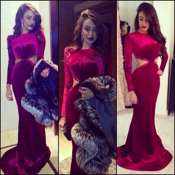 vestido festa longo elegant burgundy velvet prom dress crew neck long sleeve mermaid formal evening dress stunning beading party dress, Black;red
vestido festa longo elegant burgundy velvet prom dress crew neck long sleeve mermaid formal evening dress stunning beading party dress, Black;red