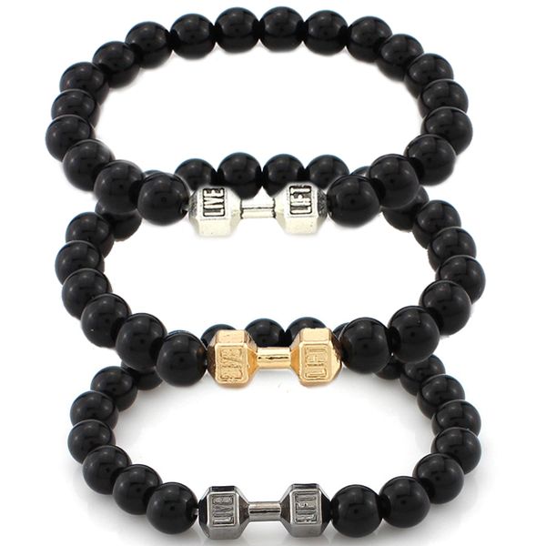 kimter natural aromatherapy lava stone bracelets women yoga beads bangle men fitness dumbbell bracelet fashion jewelry dhl b337s f, Golden;silver
kimter natural aromatherapy lava stone bracelets women yoga beads bangle men fitness dumbbell bracelet fashion jewelry dhl b337s f, Golden;silver