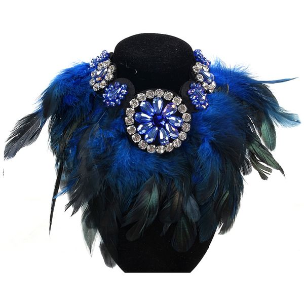 wholesale-new crystal maxi flower feather women rhinestone pendant ribbon choker bib collar necklace wholesale, Golden;silver
wholesale-new crystal maxi flower feather women rhinestone pendant ribbon choker bib collar necklace wholesale, Golden;silver