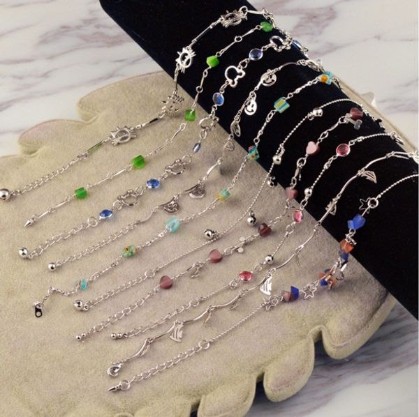 25 colors New Bohemian beach bikini Women foot anklet chain jewelry gift Bracelets bangle Silver Plated Turquoise Foot Chain Anklets
25 colors New Bohemian beach bikini Women foot anklet chain jewelry gift Bracelets bangle Silver Plated Turquoise Foot Chain Anklets