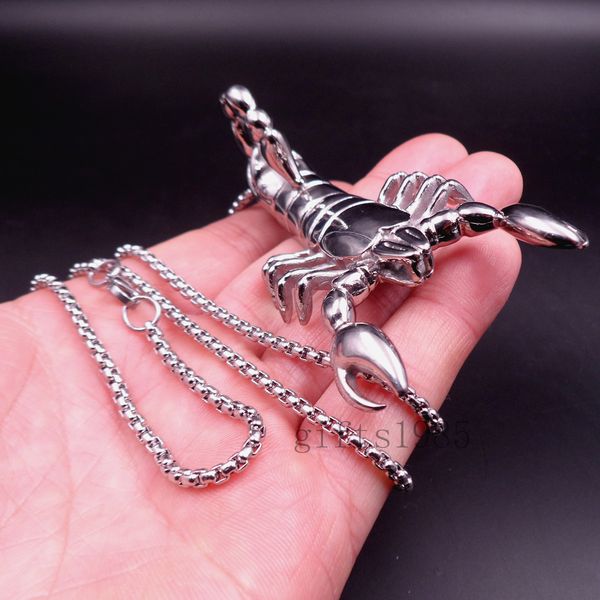 54g 54g large punk venomous scorpions pendant\men's 30inch necklace ship free, Silver
54g 54g large punk venomous scorpions pendant\men's 30inch necklace ship free, Silver